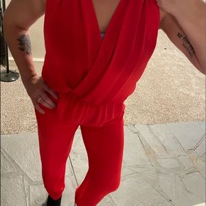 Read BCBG one piece dressy jumpsuit